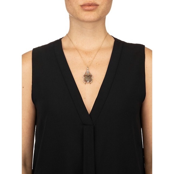 ALEXIS BITTAR Labradorite Crystal Scarab Necklace - Picture 2 of 4